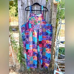 Womens Plus Size Lightweight Oversized Overalls 4X